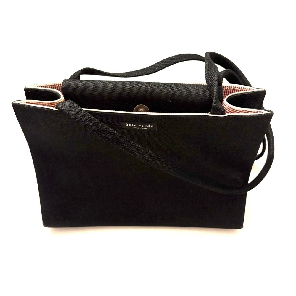 KATE SPADE Vintage Black Linen Purse - Picture 3 of 6